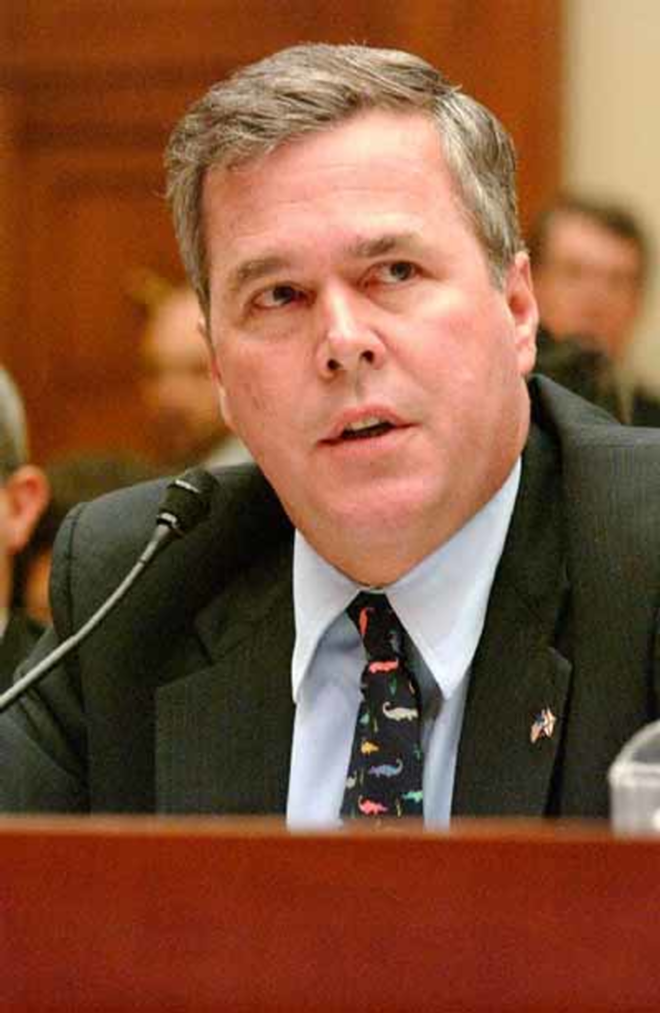GUVSPEAK: Bush testifying before the Energy & Commerce Committee of the U.S. House of Representatives during his tenure as Florida governor. - US House of Representatives