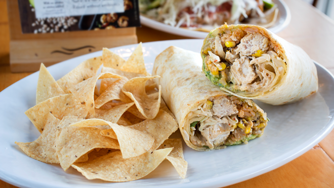 The Rubio's mahi mahi burrito is a tasty mix of guac, fire-roasted corn and other fresh ingredients. - Chip Weiner