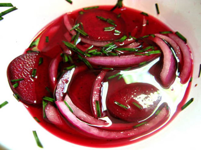 Pickled beets and onions are perfect accompaniments to a summer meal. - ilovemypit via Flickr