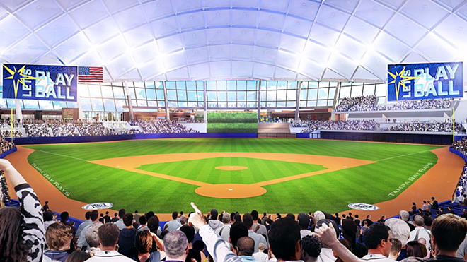 There would be a total of 28,216 fixed seats in the stadium with 14,348 at field level, 5,230 on the loge level and 5,138 in the terrace. The capacity would make it the smallest in Major League Baseball. - Tampa Bay Rays