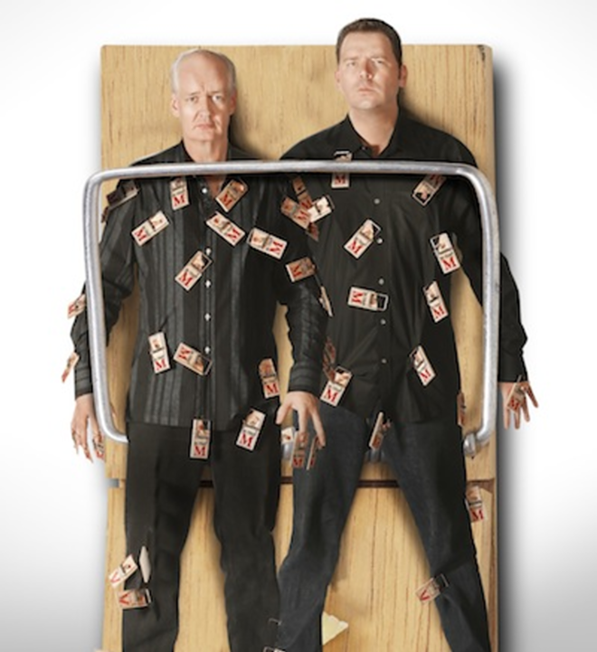 TWO MAN GROUP: See Colin Mochrie and Brad Sherwood from Whose Line Is It Anyway? this Sunday at the Mahaffey. - PUBLICITY PHOTO
