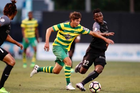 Alex Morrell received his first start of the season on Saturday. - Tampa Bay Rowdies