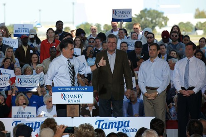Murderer's Row? Mit Romney, Jeb Bush, Marco Rubio & Connie Mack IV in Tampa on Halloween - Kevin Tighe