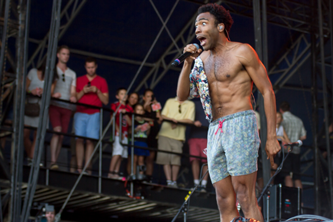 Childish Gambino performing Friday at ACL weekend two. - Tracy May