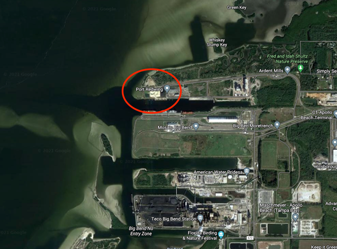 Port Redwing is in between Gibsonton and Apollo Beach right on the Big Bend Channel. - Google Maps