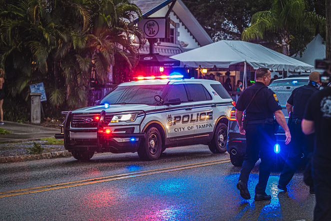 Police in Tampa, Florida on Sept. 15, 2020. - DAVE DECKER