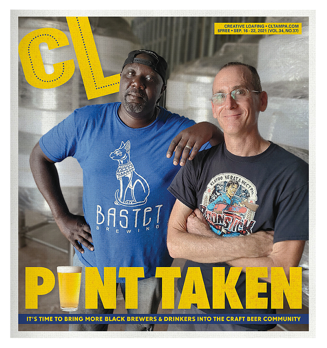 Bastet Brewing co-founders Huston Lett (L) and Tom Ross. - Photo by Aaron Hosé / Design by Jack Spatafora