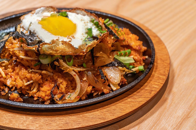 Kimchi fried rice at Gangchu which just opened in Tampa, Florida. - EATGANGCHU/FACEBOOK