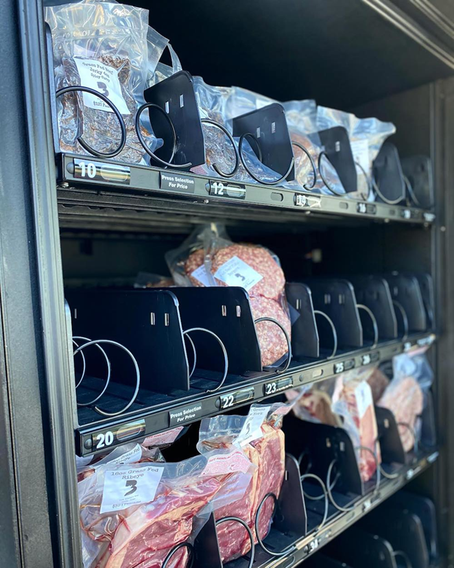 Boozy Pig’s meat vending machine is located at 3255 W Cypress St. near Tampa’s Oakford Park neighborhood. - theboozypigtpa/Facebook