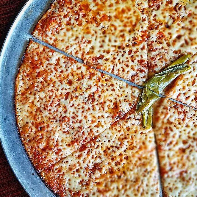 If you just get a hot oil pie from St. Pete’s forthcoming Colony Grill, you get one little stinger pepper in the middle. - Colony Grill Stamford/Facebook