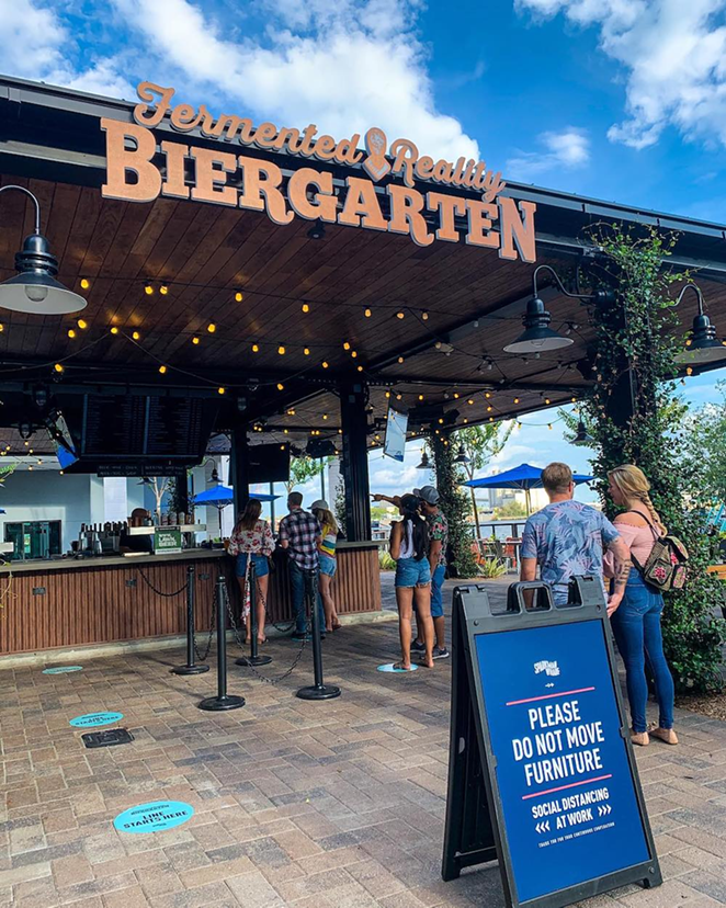 Fermented Reality Biergarten, which closes at Sparkman Wharf in Tampa, Florida on Aug. 29, 2021. - FRBIERGARTEN/FACEBOOK