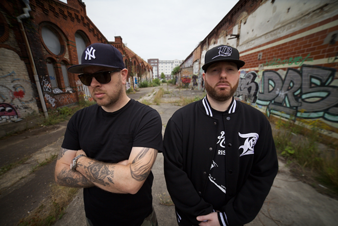 Apathy (L) and Celph Titled who play night one of Summer Jam at Crowbar in Ybor City, Florida on Aug. 27, 2021. - celphtitled/Facebook