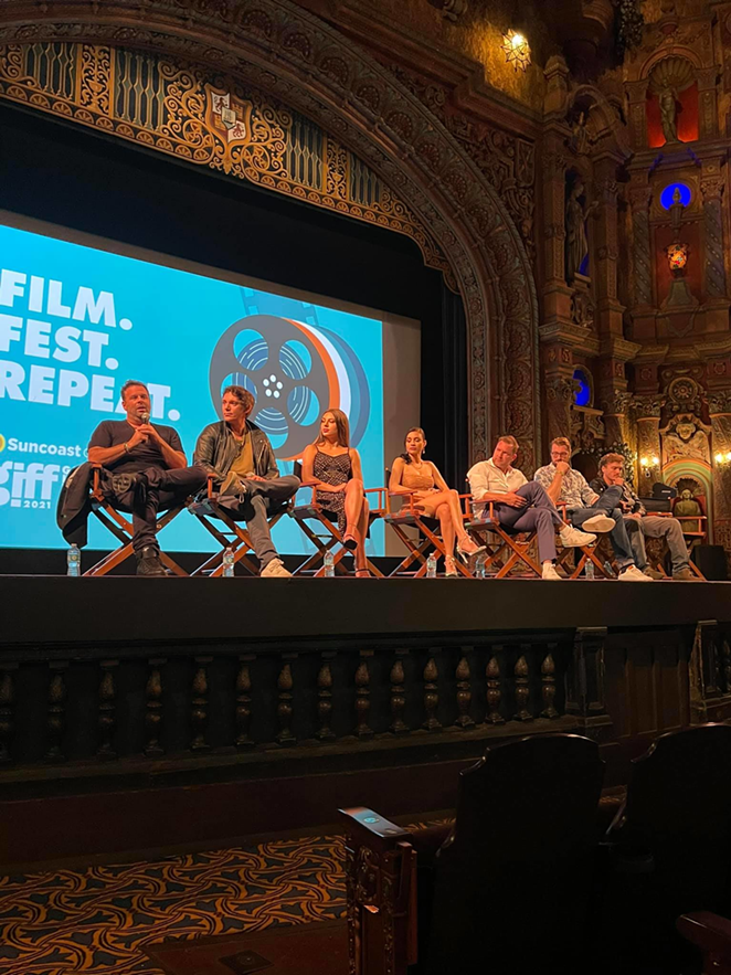 'My heart’s in Florida, and always will be,' Miami native and 'Midnight in the Switchgrass' director Randall Emmett said during GIFF at Tampa Theatre. - gasparillafilm/Facebook