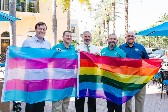 Pride flag distribution in St. Petersburg, Florida on May 29, 2019. - CITYOFSTPETE/FLICKR