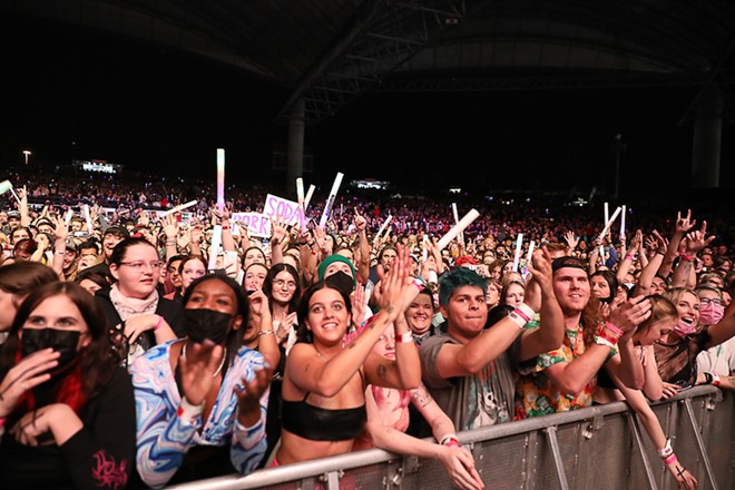 Fans at 97X's Next Big Thing at MidFlorida Credit Union Amphitheatre in Tampa, Florida on December 4, 2021. - 97XTAMPABAY/FACEBOOK