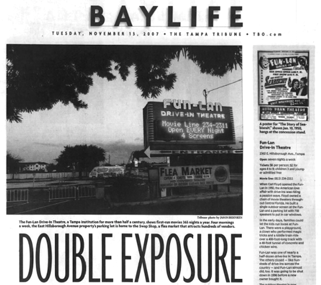 A Tampa Tribune article from 2007 highlights Fun-Lan's importance to the community. - TAMPA TRIBUNE/NEWSPAPERS.COM