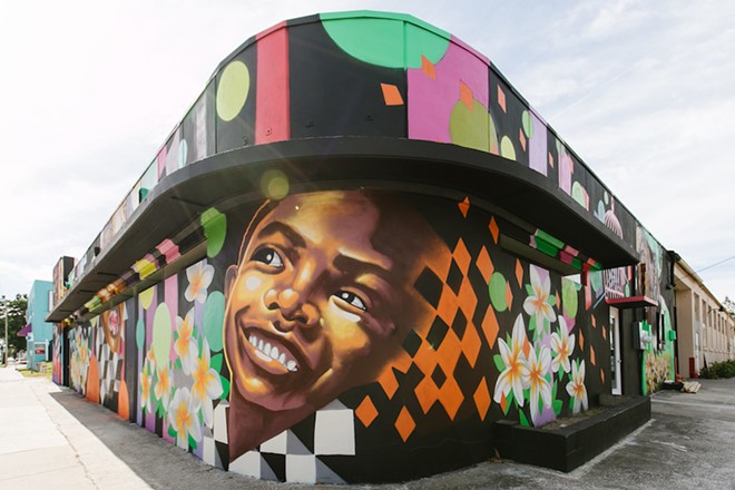 Zulu Painter mural in St. Petersburg, Florida's Campbell Park neighborhood. - CITYOFSTPETE/FLICKR