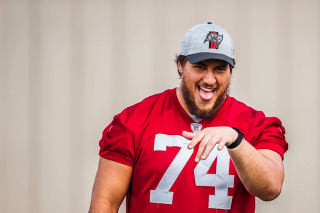 Ali Marpet joins center Ryan Jensen and guard Alex Cappa—who’re both free agents—as lineman the Bucs need to replace. - PHOTO BY TORI RICHMAN/TAMPA BAY BUCCANEERS