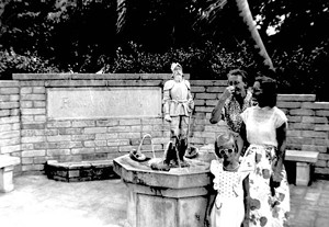 A 1951 photograph showing visitors enjoying (sort of) the medicinal waters. - PHOTO VIA FLORIDA MEMORY