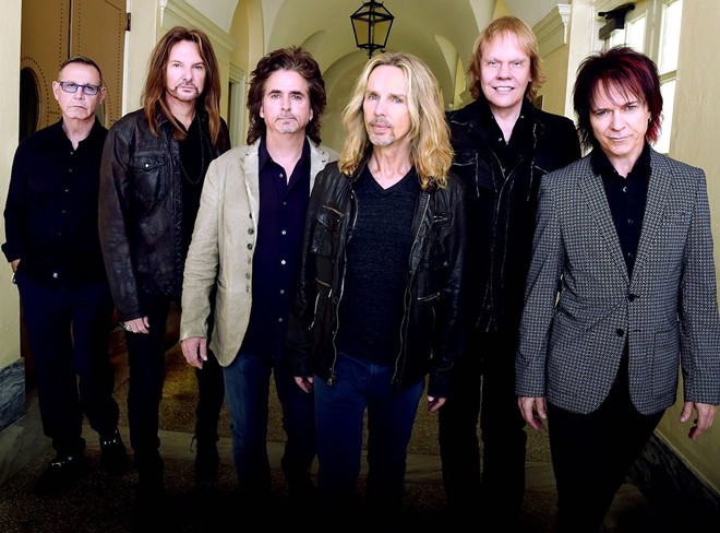 Styx with James "JY" Young (second from right) plays MidFlorida Credit Union Amphitheatre on Saturday, June 18 - Rick Diamond
