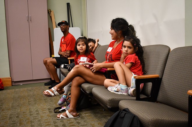 Families showed up to Tampa City Council to demand a tenant advocacy office. - JUSTIN GARCIA