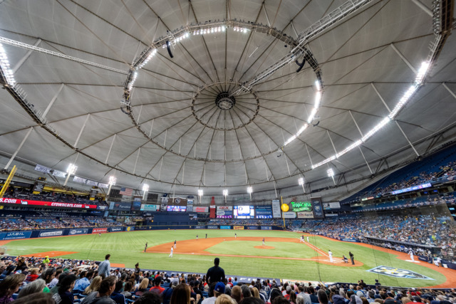 The Rays' lease to play in Tropicana Field expires in 2027 and with seemingly endless ideas but no firm plan of action, that's where the baseball team will continue to play for now. - ERIC KILBY VIA FLICKR / ATTRIBUTION-SHAREALIKE 2.0 GENERIC (CC BY-SA 2.0)