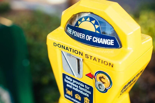 A "Power of Change" donation station, which collects fund that go to St. Petersburg Police Department. - City of St. Petersburg/Facebook