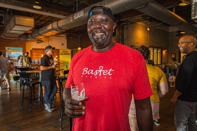 Huston Lett of Bastet Brewing at Coppertail Brewing in Ybor City, Florida on July 13, 2022.