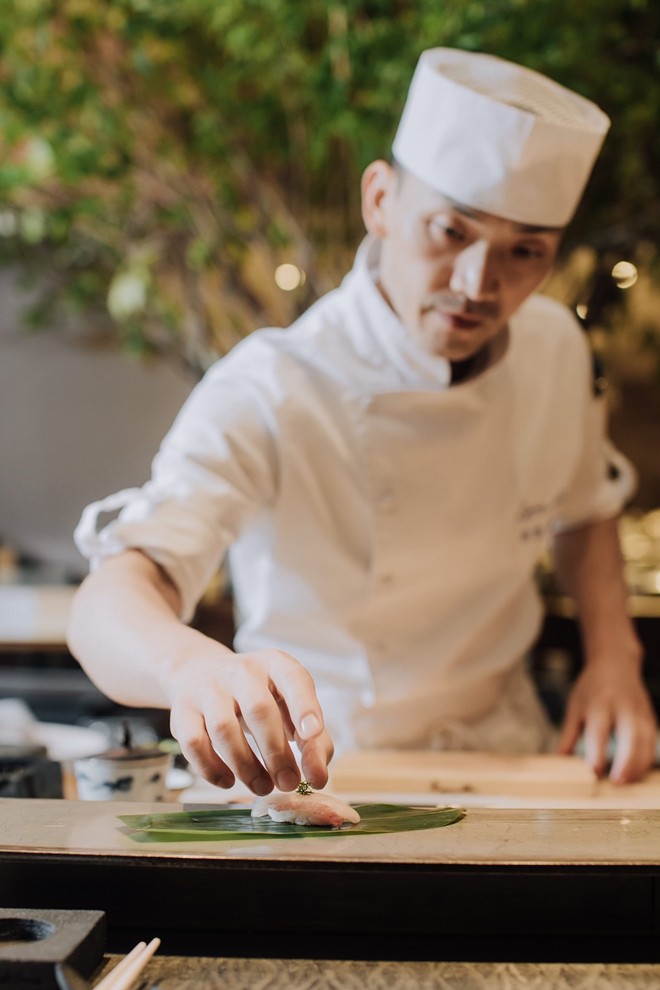 Kōsen chef Wei Chen, spent the last six years at Japanese restaurant Masa, a 3-Michelin star concept in New York City's Columbus Circle. - Photo c/o Omei Restaurant Group