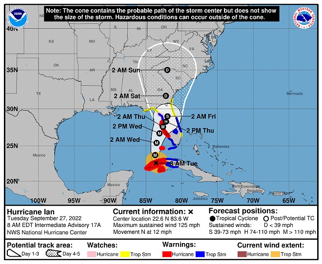 Hurricane Ian a 'near worst-case scenario" for the Tampa area, says NHC director