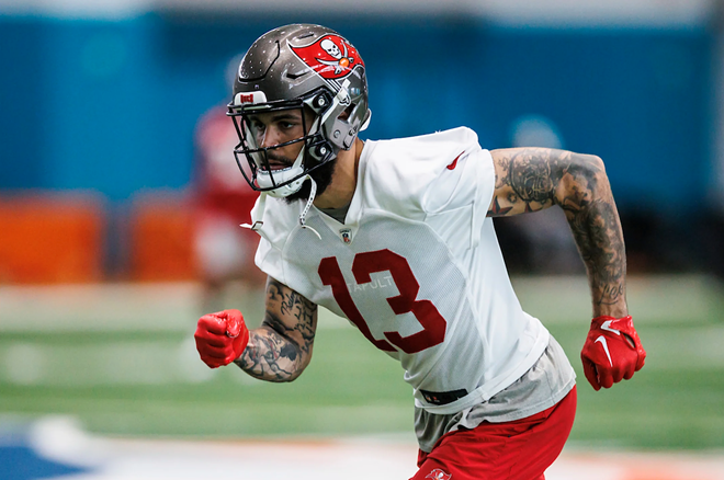 Mike Evans is returning from a one-game suspension. - Tampa Bay Buccaneers