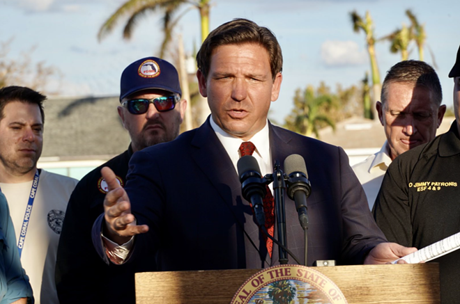 Florida Gov. DeSantis says ‘national regime media’ wanted Hurricane Ian to hit Tampa