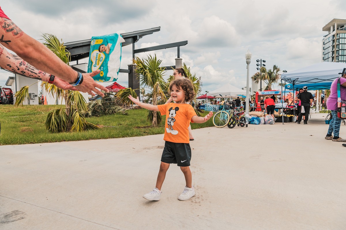 At the Caloosa Sound Amphitheater, the nearby Luminary Hotel organized an event to both thank all those that have helped support the community. - Photo by Chandler Culotta