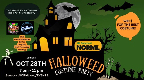 This year's 2022 HalloWEED Costume Party flyer! - Suncoast NORML