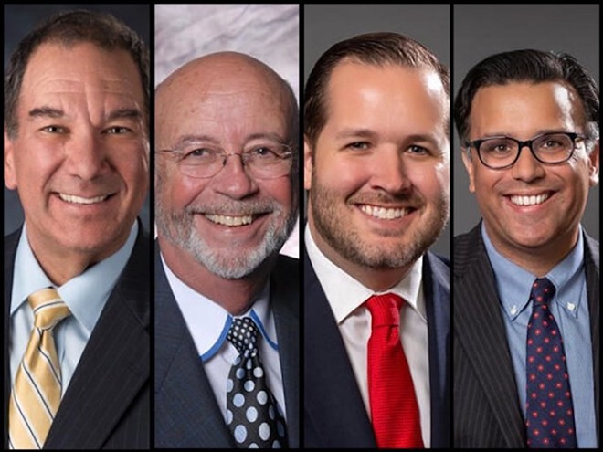 From left to right: Councilmen Joe Citro, Charlie Miranda, Guido Maniscalco, Luis Viera - City of Tampa