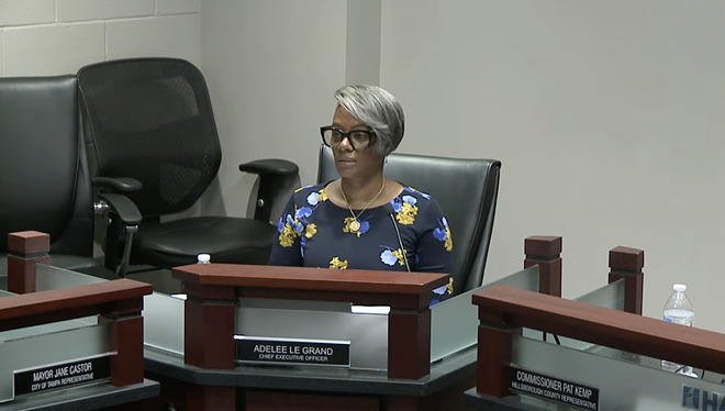 HART board members considered removing CEO Adelee Le Grand today during a special meeting. - HART via YouTube