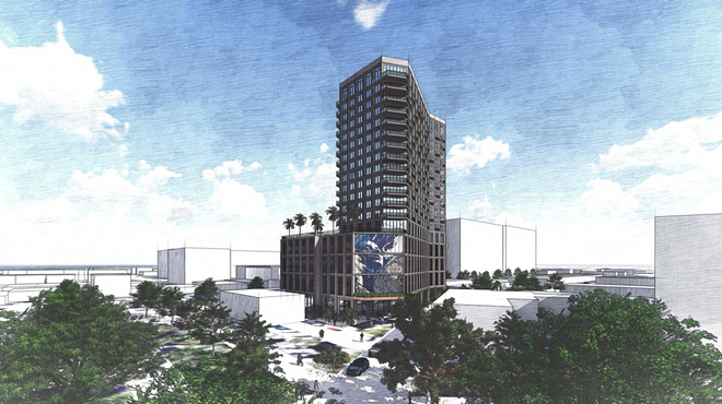 The zoning for Mirror Lake Drive has a maximum height of 125 feet. But that’s not the case just 175 feet west and south of the water where Gravel Road Partners high rise was approved. - Photo via City of St. Petersburg