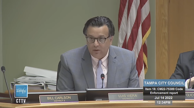 Luis Viera has gone hard for his constituents in New Tampa and North Tampa. - City of Tampa
