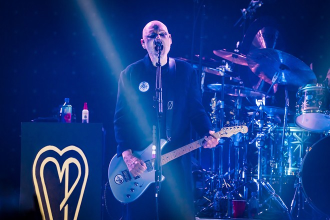 The Smashing Pumpkins, which play MidFlorida Credit Union Amphitheatre in Tampa, Florida on  Aug. 20, 2023. - Photo by Phil DeSimone