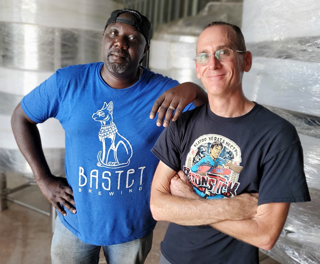 Bastet Brewing co-founders Huston Lett (L) and Tom Ross. - Aaron Hosé