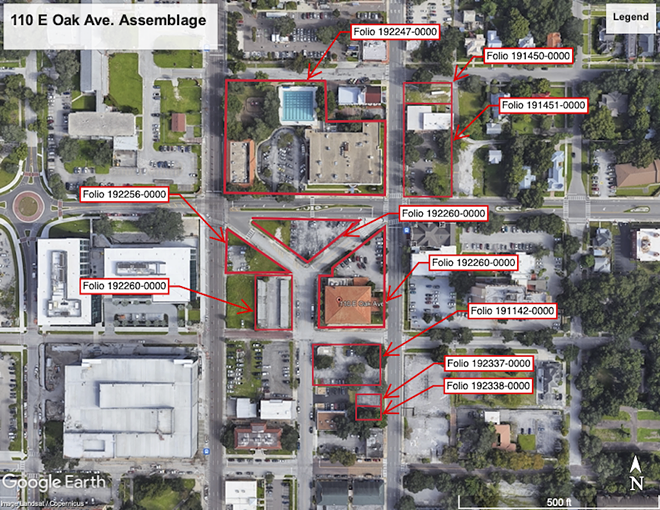 In all, 10 parcels owned by the YMCA are mentioned in the plans to redevelop 6.2 acres of Tampa Heights. - Photo via City of Tampa