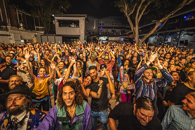 Papadosio fans at Jannus Live in St. Petersburg, Florida on Jan. 20, 2023. - Photo by Dave Decker c/o No Clubs