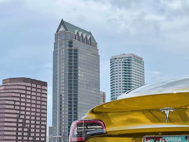 New rideshare program involving a fleet of yellow Teslas coming to downtown Tampa this fall