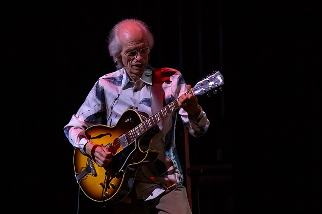 Steve Howe of Yes, which plays Ruth Eckerd Hall in Clearwater, Florida on Oct. 11, 2023. - Photo by Caesar Carbajal
