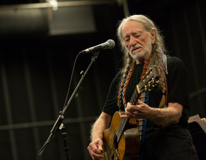 Willie Nelson, who plays The Sound in Clearwater, Florida on Feb. 10, 2024. - James Minchin