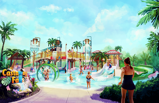 New kids area Castaway Falls coming to Tampa's Adventure island in 2024