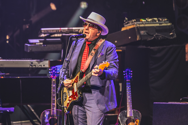 Elvis Costello, who plays Ruth Eckerd Hall in Clearwater, Florida on Jan. 11, 2024. - Photos by Sandra Dohnert