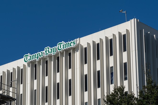 The Tampa Bay Times building in Tampa, Florida on Jan. 8, 2022. - Photo by jhvephoto/Adobe