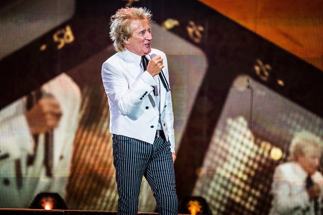 Rod Stewart, who plays the Hard Rock Event Center in Tampa, Florida on Feb. 16, 2024. - Photo by Phil DeSimone