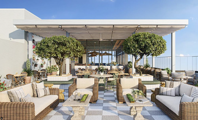 Renderings of new rooftop bar and restaurant Casa Cami. - casacamitampa/Instagram